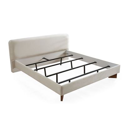 Ren 180X200 King Fabric Bed - Beige