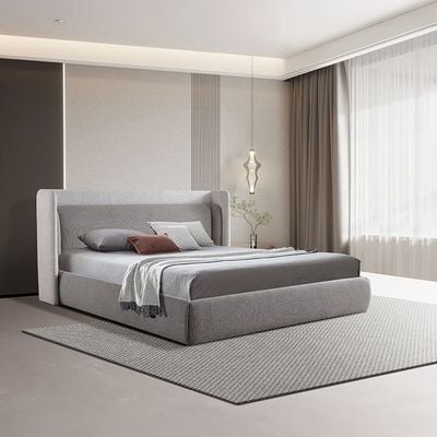 Ultima 180X200 Upholstered King Bed - Grey