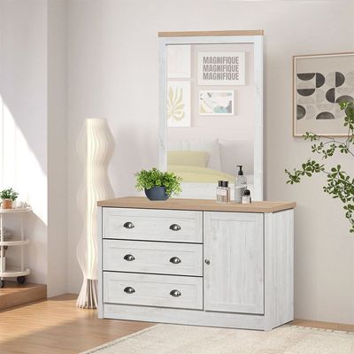 Cambridge 160X200 Queen Bedroom Set-Oak & White Oak