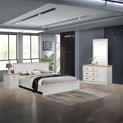 Cambridge 180X200 King Bedroom Set-Oak & White Oak