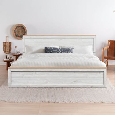 Cambridge 180X200 King Bed-Oak & White Oak