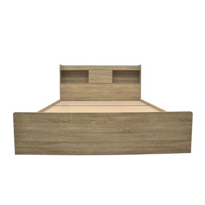 Supreme 160x200 Queen Bed-French Sonoma Oak