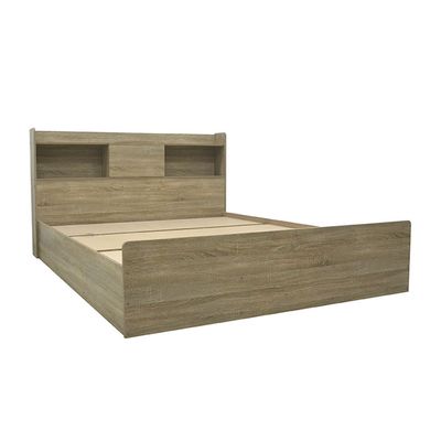 Supreme 160x200 Queen Bed - French Sonoma Oak - With 2-Year Warranty