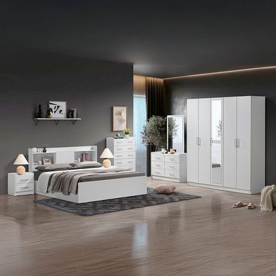 Supreme 180x200 King Bedroom Set-White