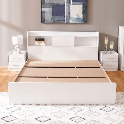 Supreme 180x200 King Bed - White - With 2-Year Warranty