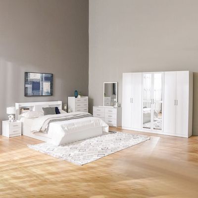 Supreme 180x200 King Bed - White - With 2-Year Warranty