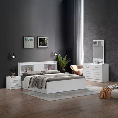 Supreme 180x200 King Bed - White - With 2-Year Warranty