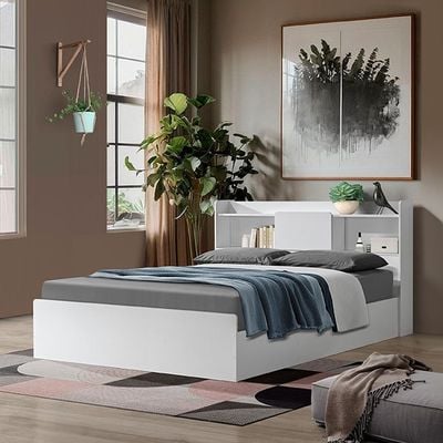 Supreme 180x200 King Bed - White - With 2-Year Warranty