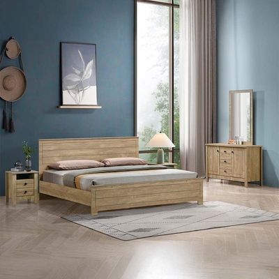 Athens 180x200 King Bedroom Set with Mattress Combo