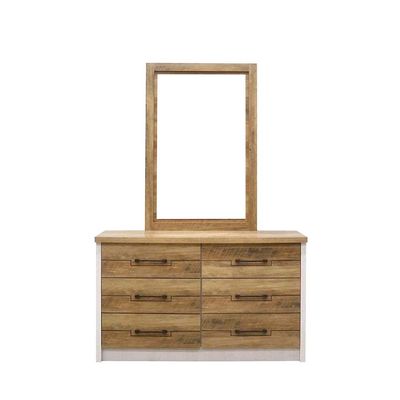 Swann 180x200 King Bedroom Set-Summer Oak+Pearl White