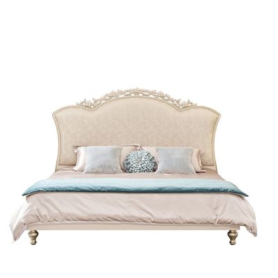 Jasmine 200x200 Super King Bed  - Light Beige - With 2-Year Warranty