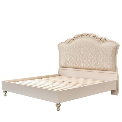 Jasmine 200X200 Super King Bed  - Light Beige