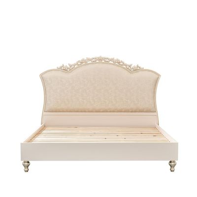 Jasmine 200X200 Super King Bed  - Light Beige