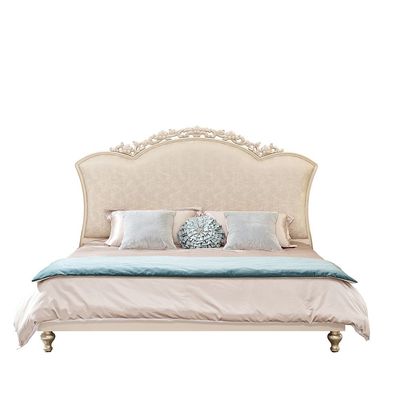 Jasmine 200X200 Super King Bed  - Light Beige