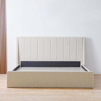 Supreme Benz 160X200 Upholstered Bed-Beige