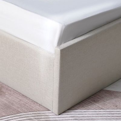 Supreme Benz 160X200 Upholstered Bed-Beige