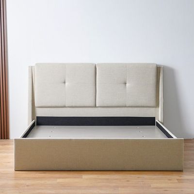 Supreme Zoom 160X200 Upholstered Bed-Beige