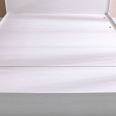 Gamorah 180X200 King Bed Set+1 Nightstand+Dresser/Mirror & Stool-Washed White