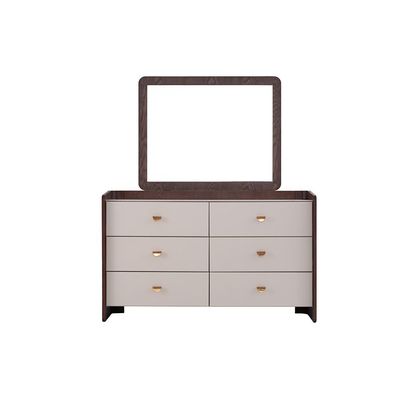 Alhamra 200X200 Super King Bedroom Set - Beige/Brass