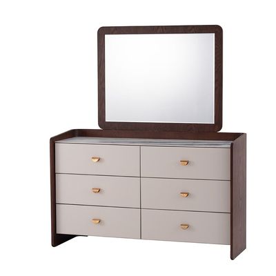 Alhamra 200X200 Super King Bedroom Set - Beige/Brass