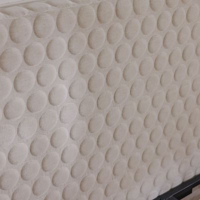 Allayal 180X200 King Bed Set W/ 2 Nightstand - Beige/Gold