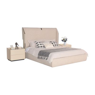 Mulligan 180X200 Upholstered King Bed - Beige/Khaki