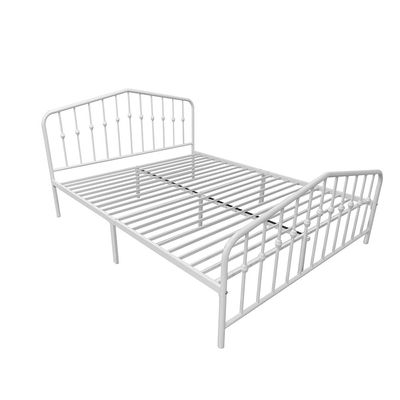 Bella Apex 160x200 Metal Queen Bed-White