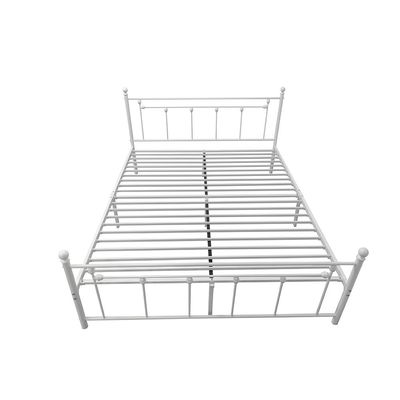 Bella Arrow 160x200 Metal Queen Bed-White