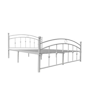 Bella Curve 160x200 Metal Queen Bed-White