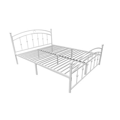 Bella Curve 160x200 Metal Queen Bed-White