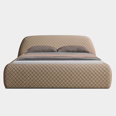 Michael 180x200 Upholstered King Bed - Brown