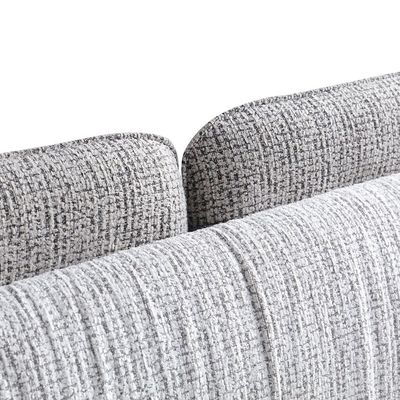 Maison 180X200 Upholstered King Bed - Light Grey /Dark Grey
