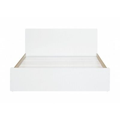 Kinder 160x200 Queen Bed-White & Sonoma Oak