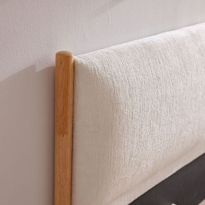 Anchor 160x200 Queen Bed W/Upholstered Headboard-Natural