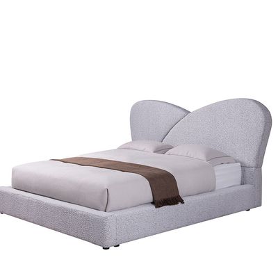 Petal 150 X 200 Upholstered Queen Bed - White