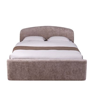 Boat 150 X 200 Upholstered Queen Bed - Brown