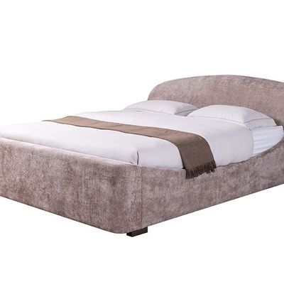 Boat 180 X 200 Upholstered King Bed - Brown
