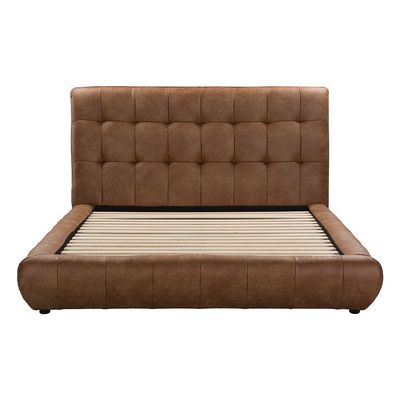Aragon 150X200 platform Queen Bed - Caramel