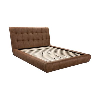 Aragon 180X200 platform King Bed - Caramel
