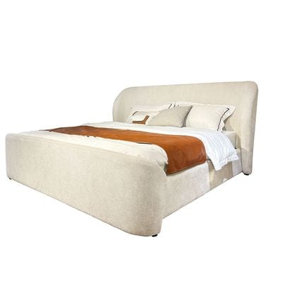 Orion 160x200 Upholstered Queen Bed - Beige