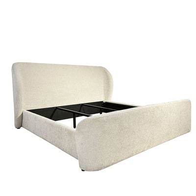 Orion 160x200 Upholstered Queen Bed - Beige