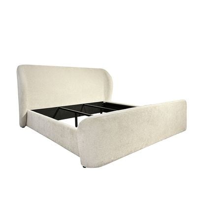 Orion 180x200 Upholstered King Bed - Beige