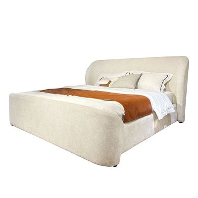 Orion 180x200 Upholstered King Bed - Beige