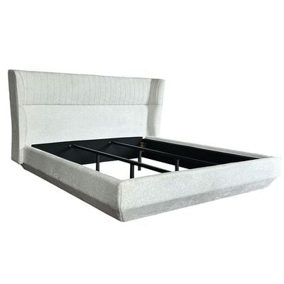 Terakkai 180x200 Upholstered King Bed - Beige