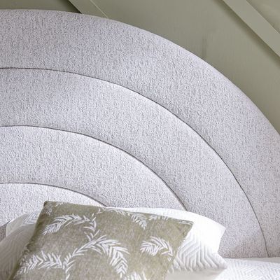 Dreamscape 180x200 Upholstered King Bed-Light Beige