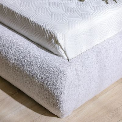 Dreamscape 180x200 Upholstered King Bed-Light Beige