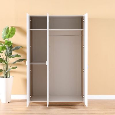 Madeline 3 Door Wardrobe - White/Walnut