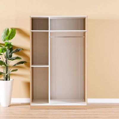 Madeline 3 Door Wardrobe - White/Walnut