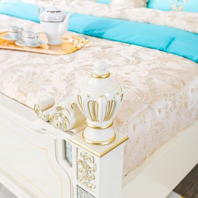 Celia Bedroom Set - Cream / Golden