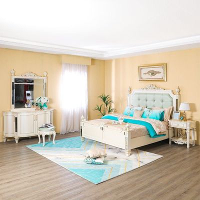 Celia Bedroom Set - Cream / Golden